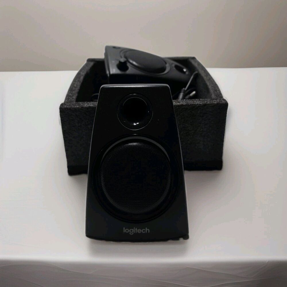 Logitech Z130 Wired Computer Speakers, Black, 2.1 Channel (MPN S-00098)